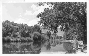 Truckee River Reno Nevada 1950s RPPC Real Photo postcard