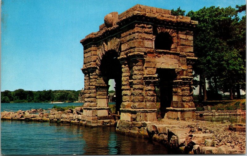 Boldt Castle Arch Honor Heart Island Thousand 1000 Islands Canada VTG Postcard 