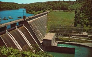 Vintage Postcard Power Plant Below Norris Dam Lake City TN Tennessee