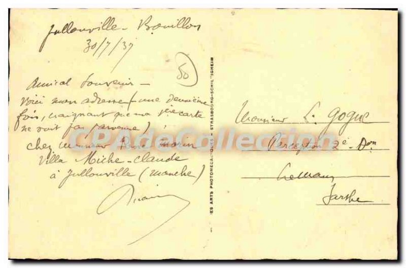 Postcard Old Casino Jullouville