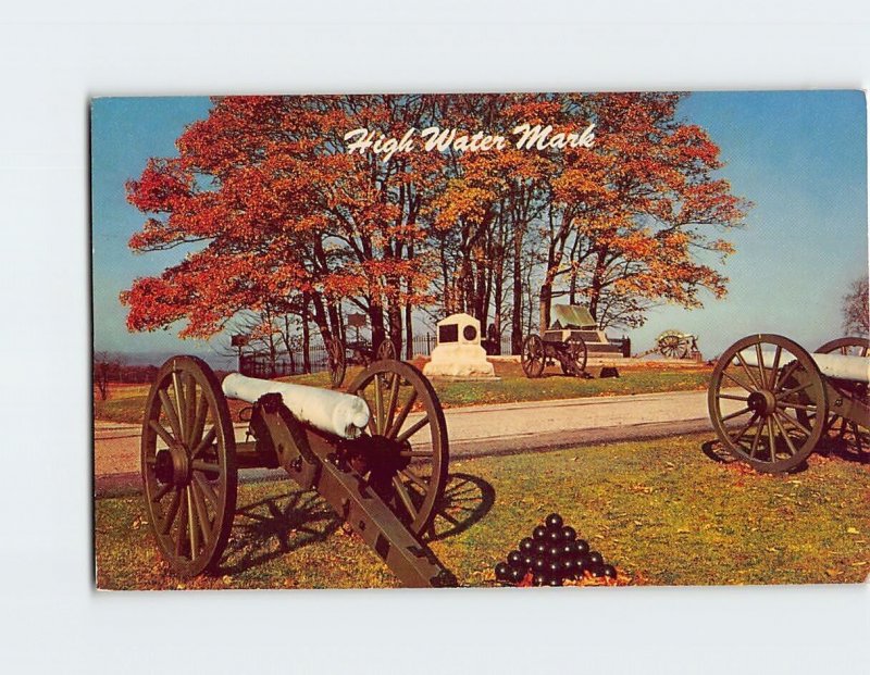 Postcard High Water Mark, Gettysburg, Pennsylvania