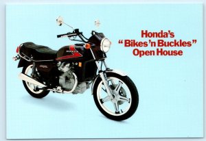 HONDA MOTORCYCLES ~ Advertising BIKES 'N BUCKLES 1978 CX-500 ~ 4x6 Postcard