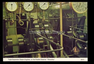 FE3629 - Paddle Steamer - Waverley , Engine Room - postcard