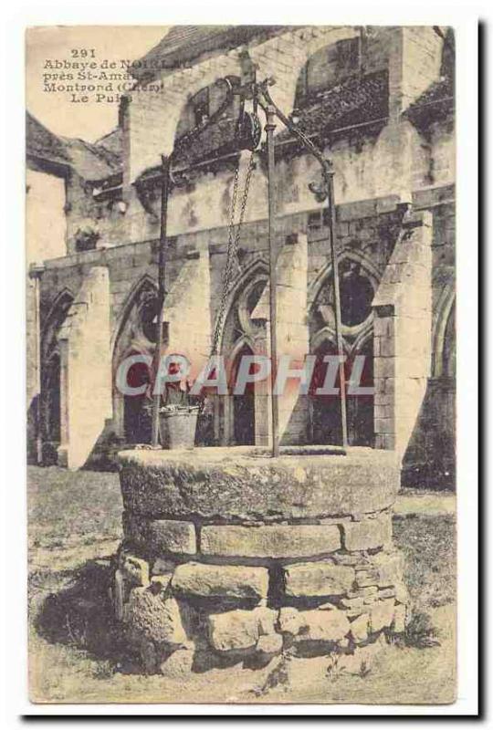 Noirlac Abbey near St Amand Montrond Old Postcard Well