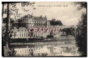 Old Postcard Amboise Chateau