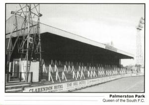 scotland, DUMFRIES, Palmerston Park, Queen of the South (1990s) Stadium Postcard