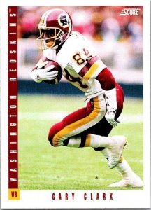 1993 Score Football Card Gary Clark Washington Redskins sk21448