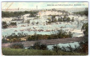 1912 RICHMOND VA BELLE ISLE JAMES RIVER FALLS SOUTHERN BARGAIN HOUSE POSTCARD