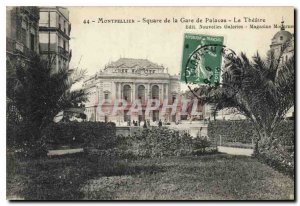 Old Postcard Montpellier Square of great Palavas Theater