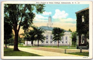 VINTAGE POSTCARD THE NEW CHAPEL AT UNION COLLEGE SCHENECTADY N.Y. [creased]