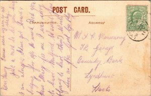 Vtg 1910s Lyme Bay and East Cliff Lyme Regis Dorset England Postcard