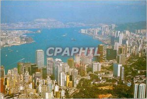 'Postcard Modern Hong Kong Bird''s-eye View of Victoria Harbor'