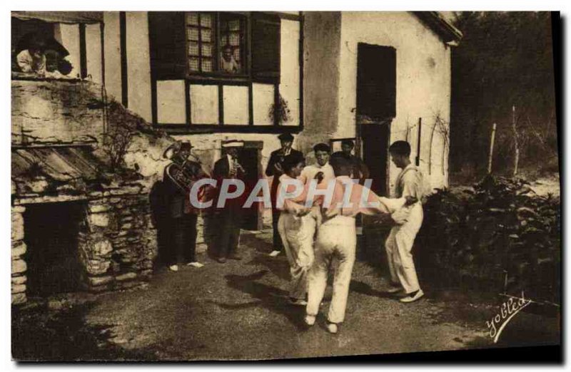 Old Postcard Folklore Guethary Basque Country Basque Dancers Dance Fandango