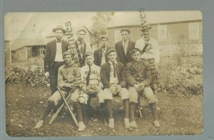 Medina MINNESOTA RP c1910 BASEBALL TEAM Uniforms nr Lake Minnetonka Maple Grove