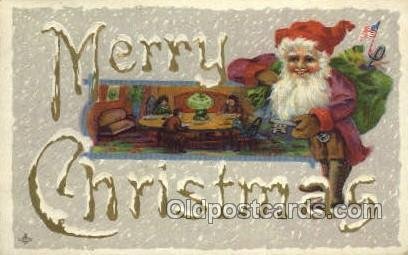 Santa Claus, Christmas 1912 light wear close to grade 2, postal used 1912