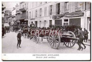 Postcard Old English Army Artillery
