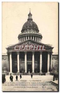 Paris Old Postcard The Pantheon