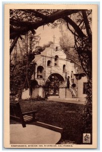 c1940's Campanario Swing Glenwood Mission Inn Riverside California CA Postcard