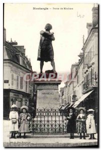Old Postcard Montargis Statue of Mirabeau