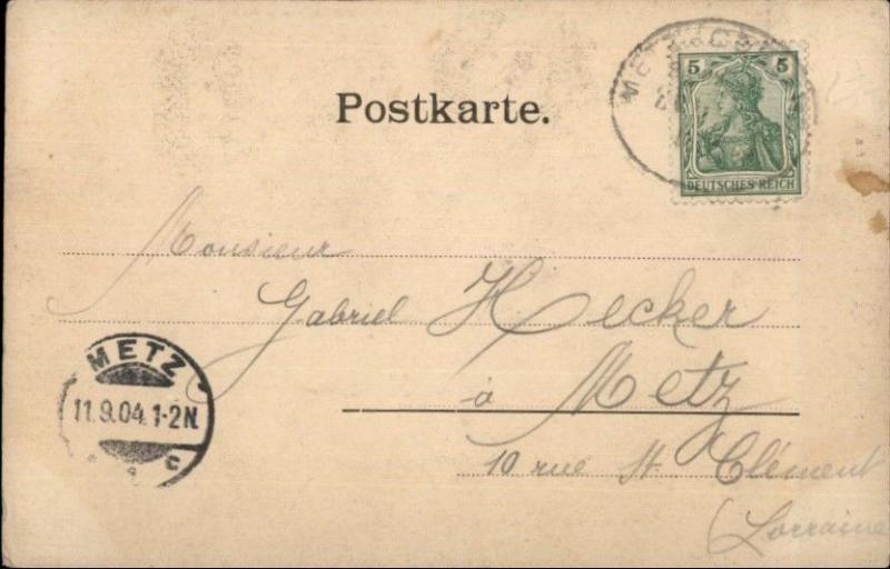 Gruss Aus Nennig Germany c1900 Used Postcard 