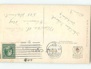 Edge Tear Divided-Back BUILDING Chicago Illinois IL ho2526