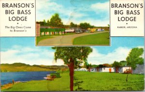 Postcard Branson's Big Bass Lodge in Parker, Arizona