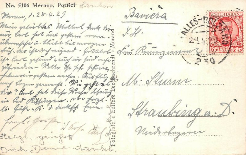 Lot 80  merano meran portici real photo italy