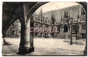 Rouen Old Postcard The court courthouse