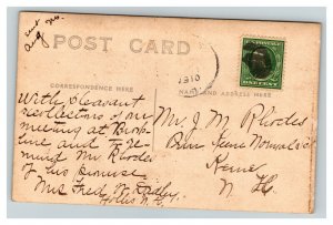 Vintage 1910 RPPC Postcard Town Library Hollis New Hampshire