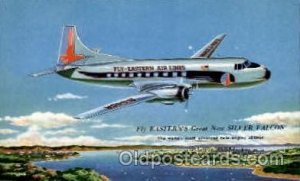 Eastern Air Lines Silver Falcon Airplane, Airport Unused 