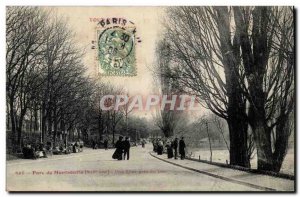 Paris (14) - The Montsouris- Park A pre Allee du Lac Post-Woman and Child Car...