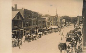 Waterville ME Peoples National Bank Other Storefronts Real Photo Postcard