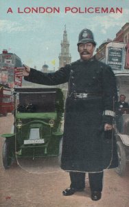 A London Policeman Criterion Theatre Superman Play Mailing Novelty Old Postcard