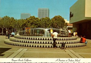 California Newport Beach Fountain At Fashion Island