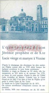 Paroisiale flyer Church of St. Jeremie Prophete and you Lucie S Virgin and Ma...