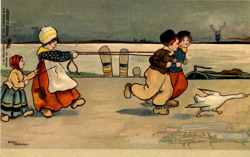 Dutch Children - Running      Artist: Ethel Parkinson