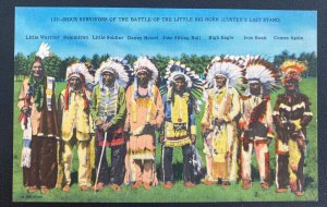Mint USA Picture Postcard Sioux Survivors Of The Battle Of The Little Big Horn