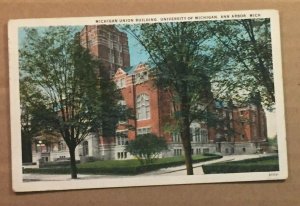 VINT .01 PC 1936 USED - MICHIGAN UNION BLDG., UNIVERSITY OF MICHIGAN, ANN ARBOR