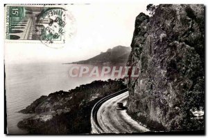 Postcard Old Corniche & # 39or seaside road between Theoule and Trayas Cap Roux