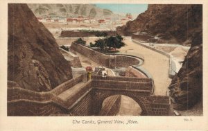 Yemen The Tanks General View Aden Vintage Postcard 08.25