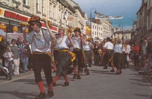 Chippenham Folk Festival Wilkinsons Store Morris Dancers Wiltshire Postcard