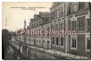 Postcard Old Evry Petit Bourg convent Grandbourg external fa?ade