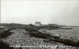 Ash Point Owls Head Herrick Home 1950s-60s Real Photo Postcard