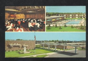 JOLIET ILLINOIS ROUTE 66 HOLIDAY INN MOTEL VINTAGE ADVERTISING POSTCARD