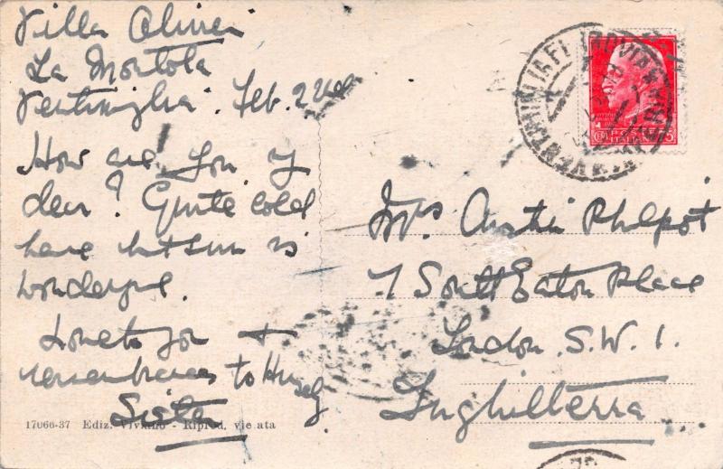 LA MORTOLA ITALY PANORAMA~ POSTCARD