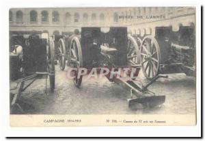 Old Postcard Army Campaign 1914-5 Canon took on 77 & # 39ennemi