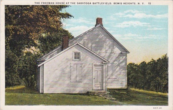 New York Saratoga Springs The Freeman House At Saratoga Battlefield Bemis Hei...