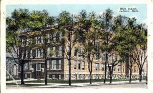 High School - Jackson, Michigan MI Postcard