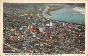 Birdseye view of Louisville Canal and Hydro plant Louisville KY