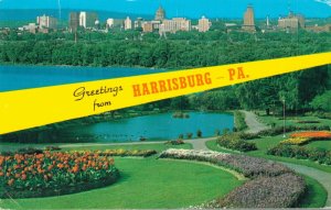 USA Greetings from Harrisburg Pennsylvania Vintage Postcard 07.36